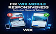 fix wix mobile site and optimize responsiveness for perfect display