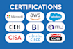 pass microsoft AWS salesforce ceh bi itil cisa cisco comptia ccna certifications