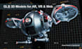 create glb 3d models optimized for ar, web and realtime use