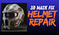 fix, modify or split cosplay helmet and armor stl for 3d printing