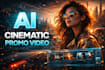 create an ai powered cinematic promo video