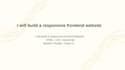build a responsive  website