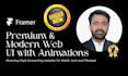 create a premium framer website with clean UI and animations
