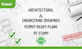 full licensed engineer city building permit ready plan nc tx wv co pe stamp