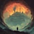 draw fantasy book cover, illustration