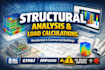 do structural analysis and load calculations using etabs and sap2000