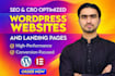 design SEO and cro optimized wordpress website and landing pages