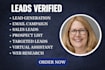 do b2b lead generation, linkedin , sales ,business ,prospect and email listing