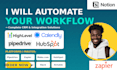 setup zapier integration monday CRM pipedrive hubspot CRM zoho CRM makecom zoho