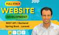 build a full stack web application using react and spring boot