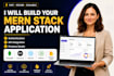 build mern stack application authentication, api integration, firebase studio