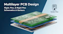 design custom multilayer rigid, flex, rigid flex pcb with schematics and gerbers