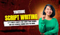 professional youtube scriptwriter and researcher