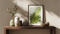 design abstract printable tropical palm leaf wall art