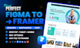 build responsive framer website or convert figma to framer