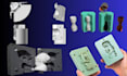 create silicone mold slip casting, 3d cad model, injection mold, plastic mold