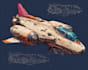 make a sci fi spaceship art