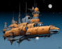 design spaceship, sci fi illustration and sci fi art
