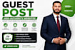 publish guest posts on high authority websites