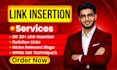 link insertion service add backlinks to live niche relevant DR 30 plus articles