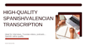 transcribe any video into spanish