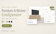 build a 3d furniture or kitchen configurator with pricing