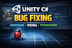 debug and fix bugs in unity 2d and 3d games