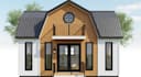 do 3d farmhouse, barndominium, tiny house, facade rendering