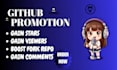 do targeted github organic promotion to increase followers and viewers