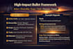 rewrite your resume bullets into uae recruiter grade, high impact language