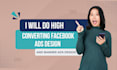 do high converting facebook ads design and banner ads design
