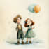 illustrate a childrens book series with magical art