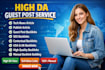 secure high da tech backlink using tech guest post outreach