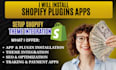 install shopify plugins apps setup shopify theme integration plugin installation