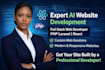 do ai website development as full stack web developer, PHP laravel HTML react