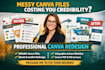 redesign canva flyer redesign infographics ebook  redesign canva leaflet expert
