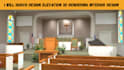 do church design elevation 3d rendering interior design