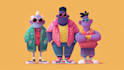 design cartoon characters for nft collections with metadata