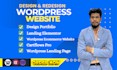 design portfolio landing elementor wordpress ecommerce web