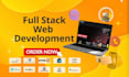 do website development as full stack web developer, frontend backend development
