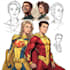 make a super hero comic or character illustration