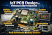 do iot pcb design esp32 arduino schematic firmware custom pcb layout electronics