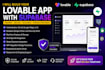 build a lovable app with supabase authentication database and ai integration