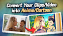 convert your video into anime or cartoon