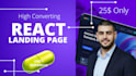 build a react landing page that converts