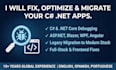 fix bugs and migrate your c sharp web api and desktop apps