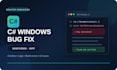 fix bugs in your c sharp windows desktop application