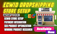 build ecwid shopify dropshipping store via autods design redesign website