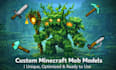 create custom minecraft mobs model texture animation in blockbench