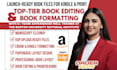 do book editing, ebook, paperback, and book formatting and KDP book formatting
